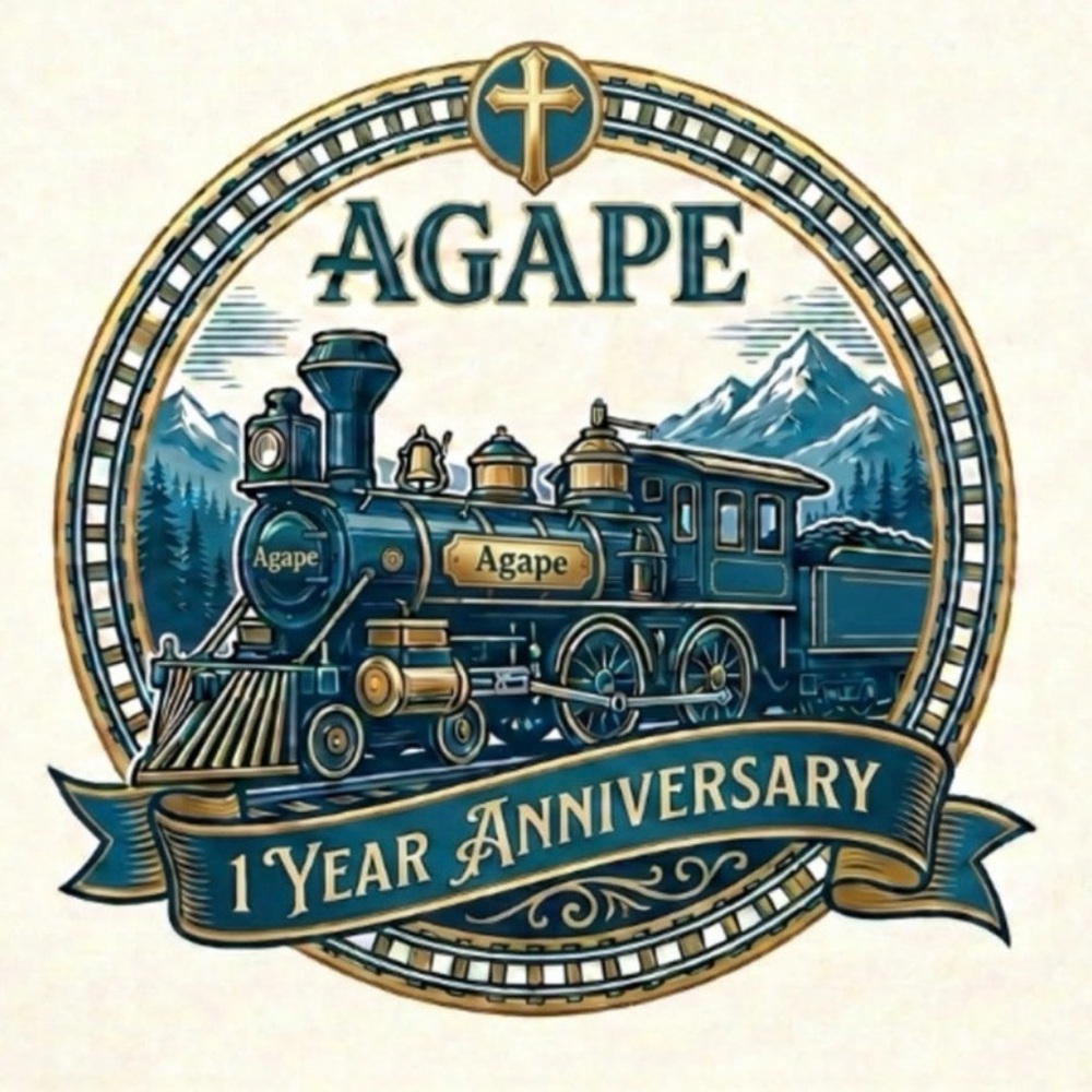 Welcome Aboard the Agape Train Sign - Picture 3 of 16